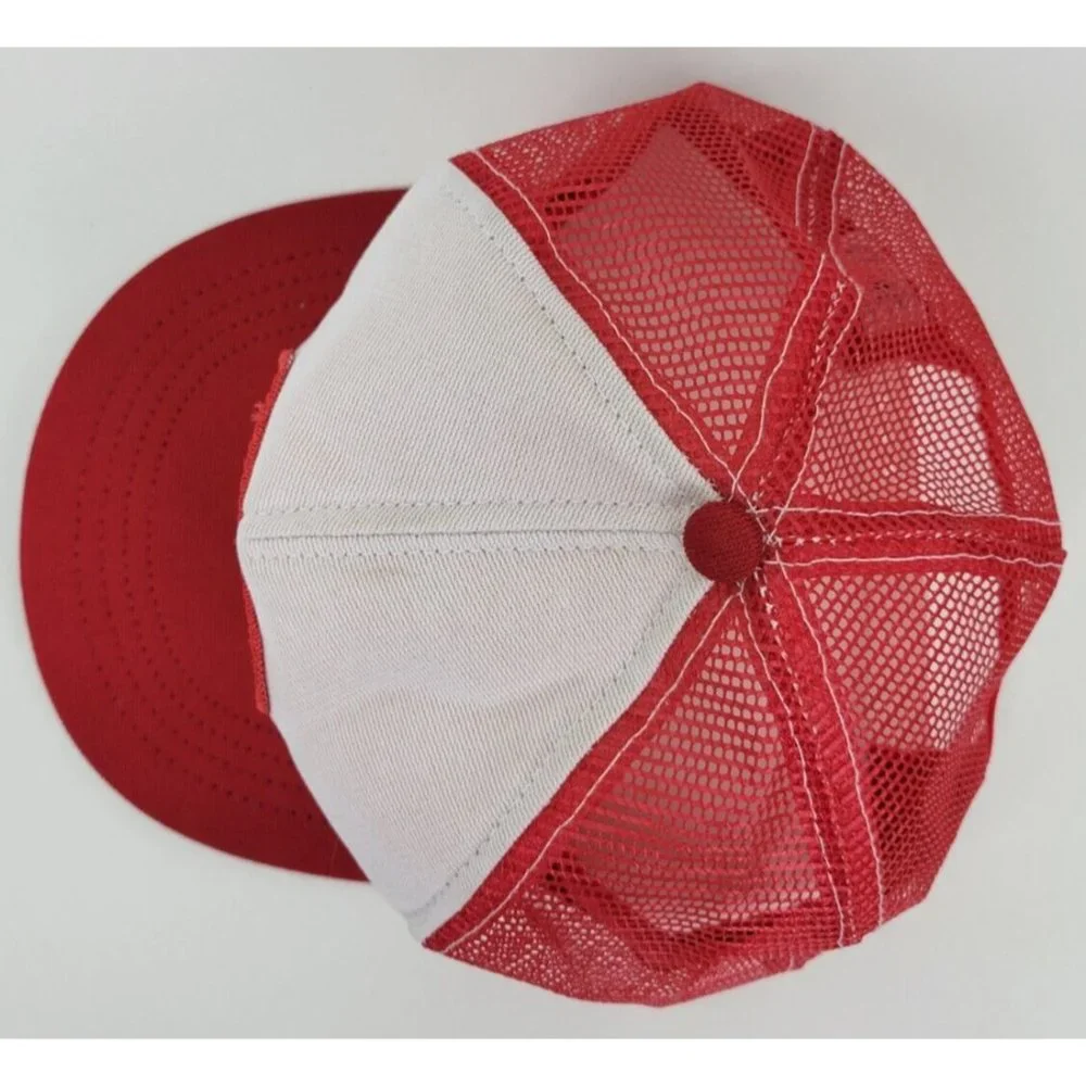Vintage McKay Empire Plow Company Red White Mesh Snapback Trucker Hat‎ RCC USA